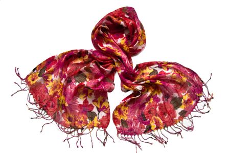 Палантин Tranini из льна и вискозы  0704 Палантин Tranini из льна и вискозы  0704