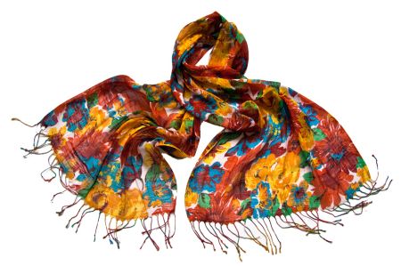 Палантин Tranini из льна и вискозы  0705 Палантин Tranini из льна и вискозы  0705