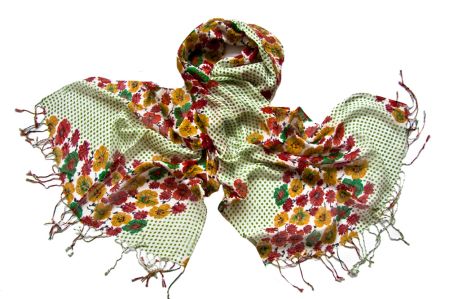 Палантин Tranini из льна и вискозы  0821