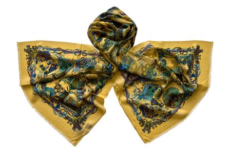 Палантин Tranini из шерсти и шелка 0476