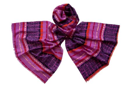 Палантин Tranini из шерсти и шелка 0552