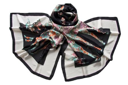 Палантин женский шёлковый Tranini  1151