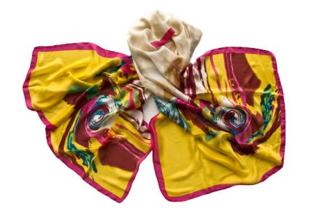 Палантин женский шёлковый Tranini  1051