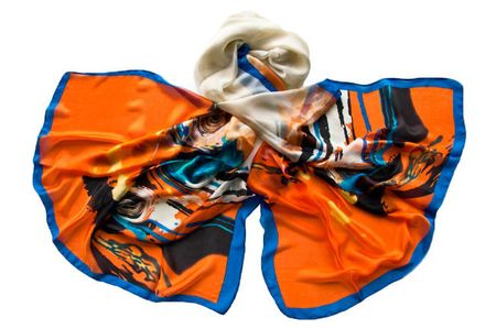 Палантин женский шёлковый Tranini  1052