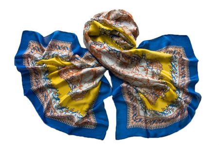 Палантин женский шёлковый Tranini  1201