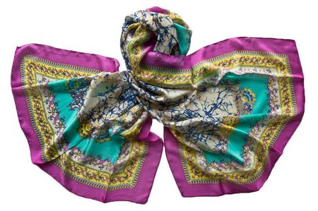 Палантин женский шёлковый Tranini  1202