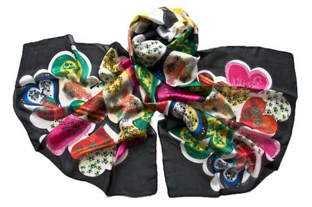 Палантин женский шёлковый Tranini 1253