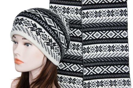 Комплект женский Tranini 0042 ART-8215K  берет+шарф