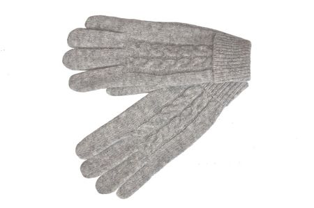 Женские шерстяные перчатки Tranini 00501 PERCH VYAZ вязаные