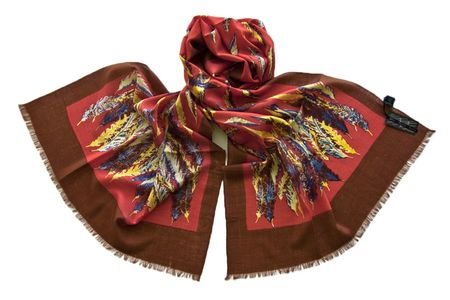 Палантин Tranini из шёлка и шерсти 1076