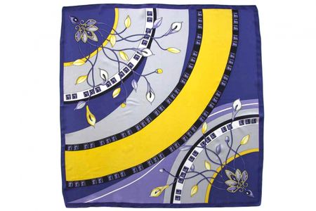 Платок женский Tranini из шёлка голубой 0078 PLATOK 16