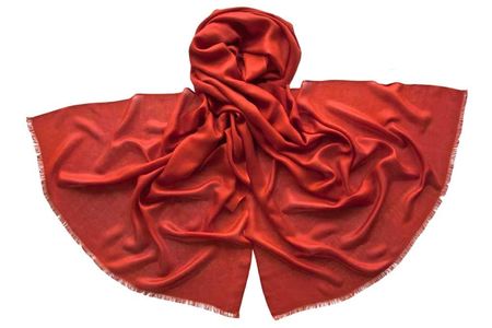 Палантин Tranini 4741 PAL 4 шерстяной красный