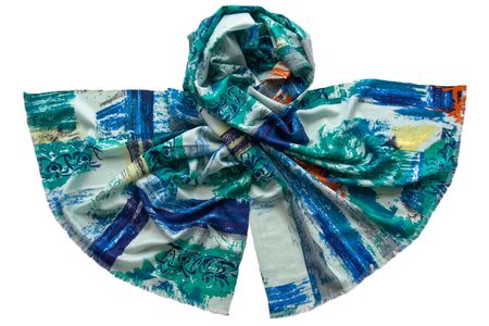 Палантин Tranini из шёлка и шерсти 1651