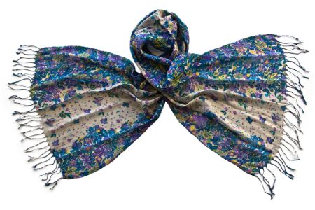 Палантин Tranini из льна и вискозы  1327