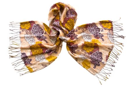 Палантин Tranini из льна и вискозы   1130