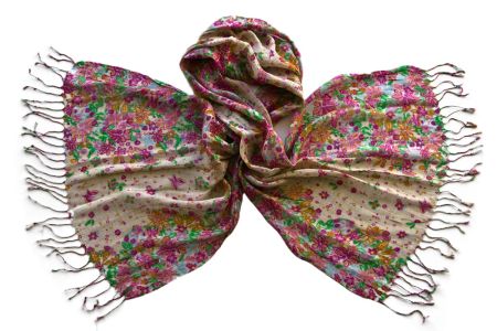 Палантин Tranini из льна и вискозы  1326