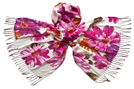 Палантин Tranini из льна и вискозы  0629