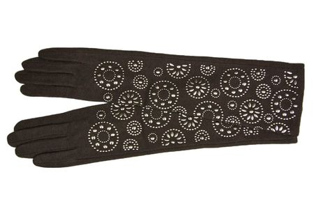 Перчатки удлиненные женские Tranini из шерсти 40803