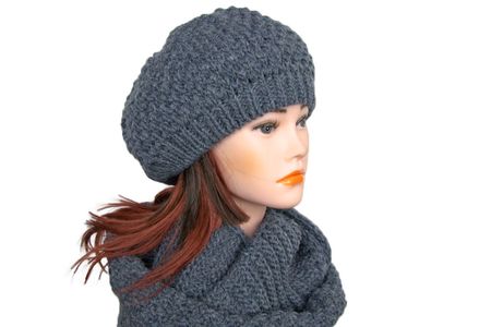 Комплект женский Tranini 5115 ART-1387-1506  берет+снуд