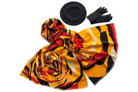 Комплект женский Tonak+Tranini  берет+палантин+перчатки 39012