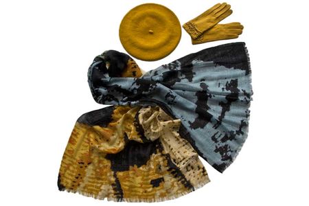 Комплект женский Tonak+Tranini  берет+палантин+перчатки 39040