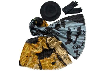 Комплект женский Tonak+Tranini  берет+палантин+перчатки 39039