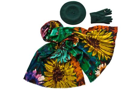 Комплект женский Tonak+Tranini  берет+палантин+перчатки 45032A