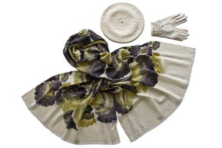 Комплект женский Tonak+Tranini  берет+палантин+перчатки 45037