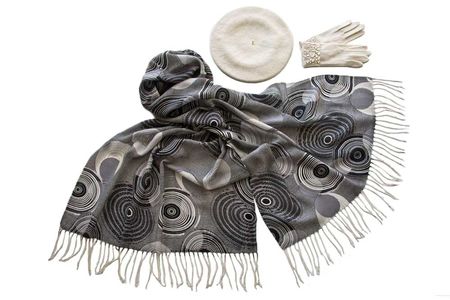 Комплект женский Tonak+Tranini  берет+палантин+перчатки 45060