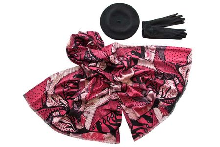 Комплект женский Tonak+Tranini  берет+палантин+перчатки 55005