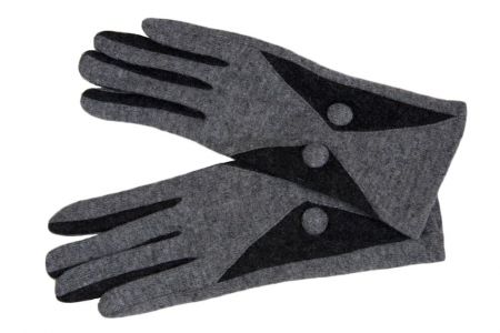 Перчатки женские шерстяные Tranini 30401 PERCH трикотажные