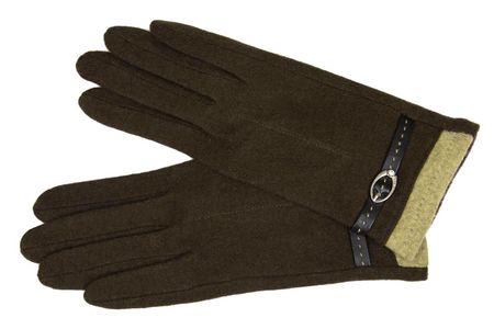 Перчатки женские шерстяные Tranini 30801 PERCH трикотажные