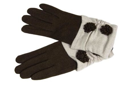 Перчатки женские шерстяные Tranini 30302 PERCH трикотажные