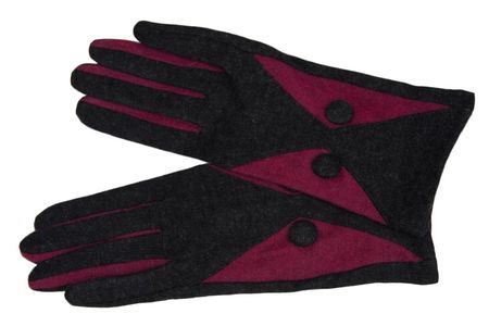 Перчатки женские шерстяные Tranini 30403 PERCH трикотажные