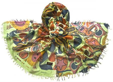 Палантин Tranini из микромодала    разноцветный 5403 PAL 4