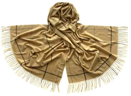 Палантин Tranini шерстяной бежевый    0480 PAL 13