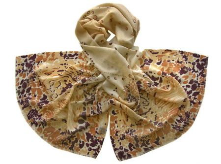 Шерстяной палантин Tranini 2201 PAL 7 бежевый