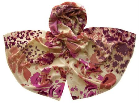 Шерстяной палантин Tranini 2202 PAL 7 розовый