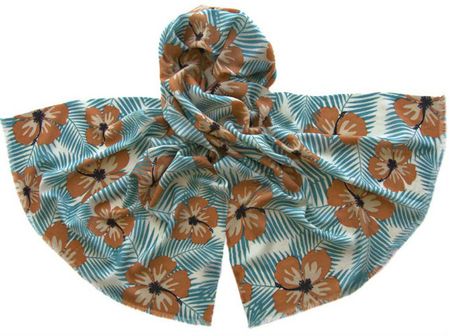 Шерстяной палантин Tranini  2326 PAL 7 голубой