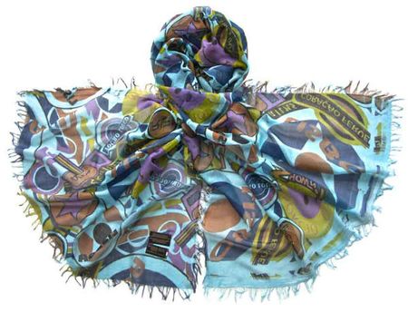 Палантин Tranini из микромодала    разноцветный 5401 PAL 4