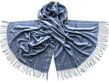 Палантин Tranini шерстяной голубой 0478 PAL 13