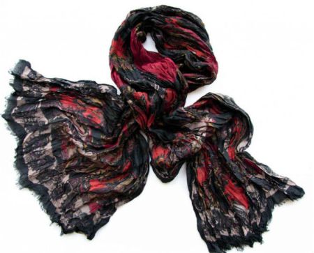 Палантин женский Tranini  из жатого хлопка, 0217