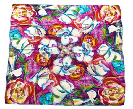 Платок женский Tranini шёлковый 0201  105*105