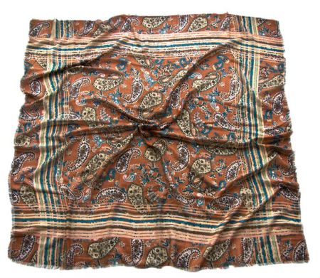 Платок шерстяной Tranini коричневый 0277