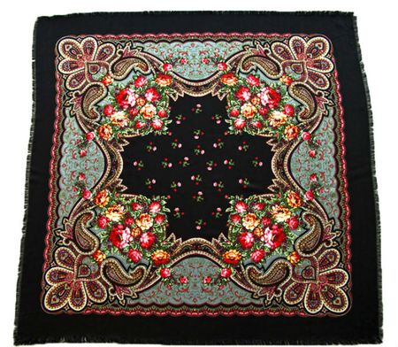 Платок шерстяной Tranini 0426 черный