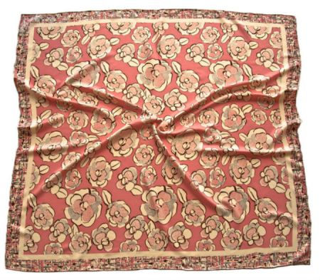 Платок женский Tranini шёлковый ручная обработка края 90х90 4078 PLATOK 2