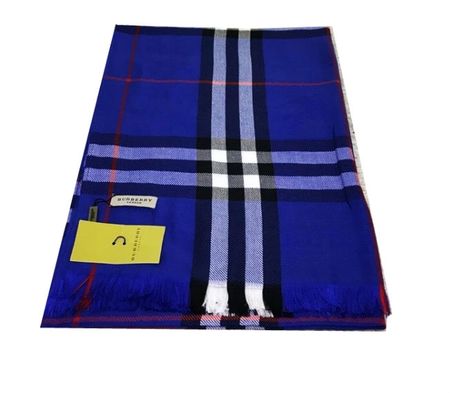 Палантин Burberry синий В0003