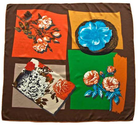 Платок женский Tranini шёлковый ручная обработка края 90х90 5401 PLATOK 2