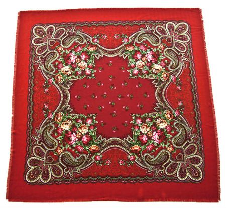 Платок шерстяной Tranini 0431 красный