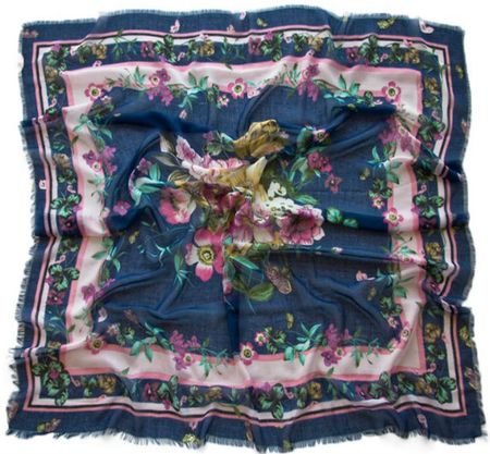 Платок хлопковый Tranini синий 0076